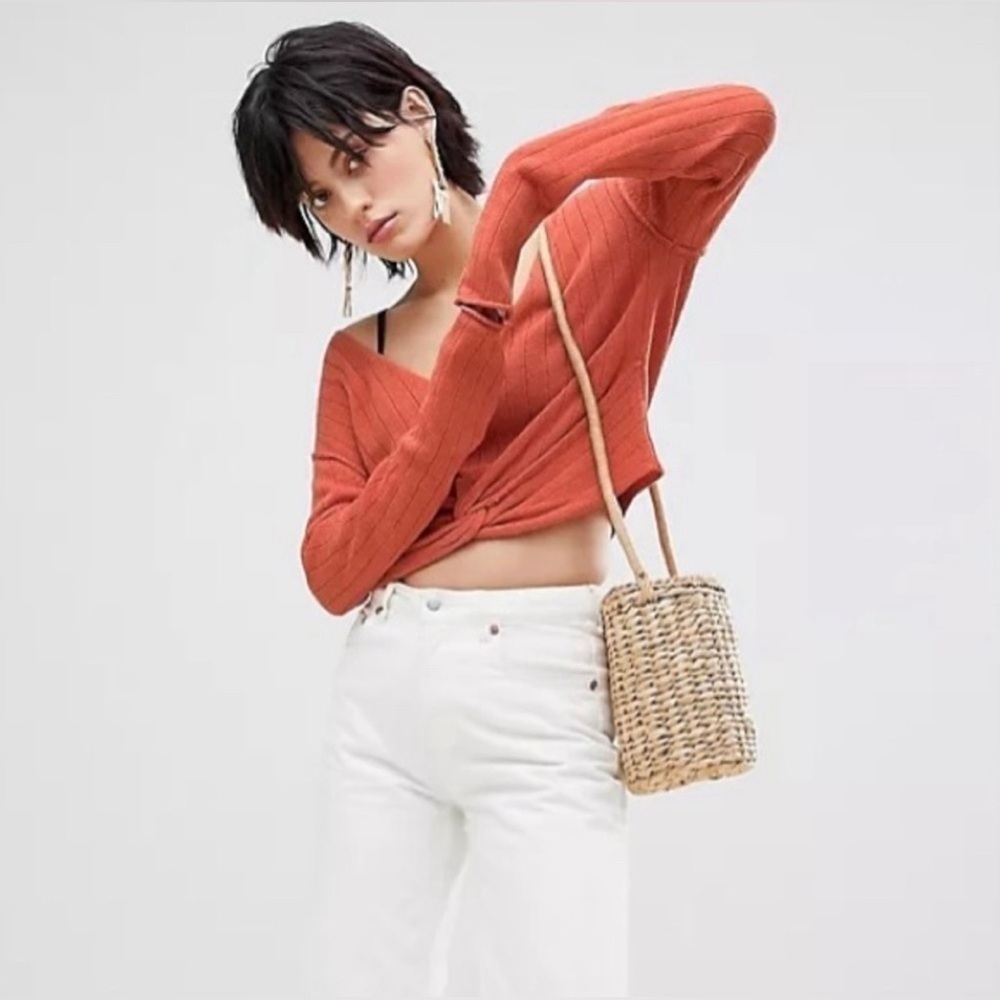 Free People Women's Got Me Twisted Top Size XSmall